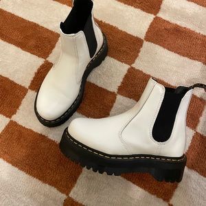 SOLD Dr. Martens White Platform Boots